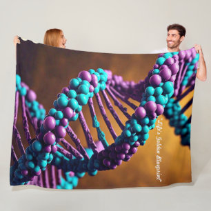 Couverture Polaire "Rythme Génétique"