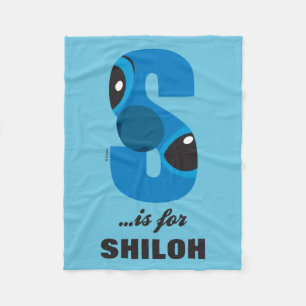 Couverture Polaire S est pour Stitch  Ajouter votre nom