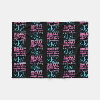 Couverture Polaire S ugar Spice Et Tout Ce Que J'Ai Fait Hockey Girl
