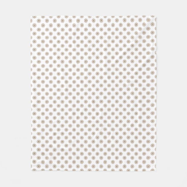 Couverture Polaire Sable côtier Dollar Sea Shell Motif (Devant)