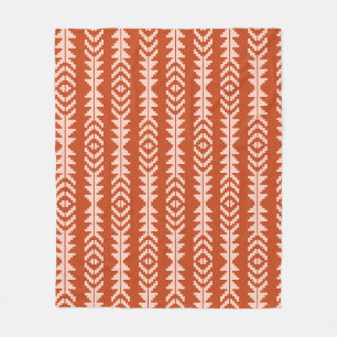 Couverture Polaire Sable et argile conception géométrique de bois