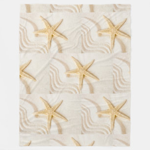 Couverture Polaire Sable et Starfish couleur neutre naturelle