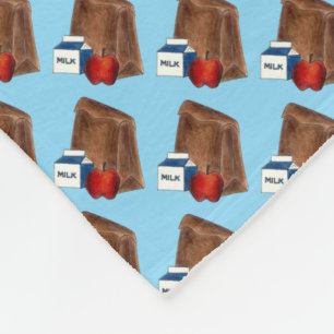 Couverture Polaire Sac Brown Sack École Déjeuner Lady Teacher Cafétér
