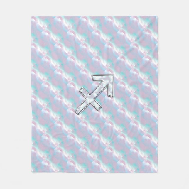 Couverture Polaire Sagittarius Zodiac signe sur Mère de style perle (Devant)