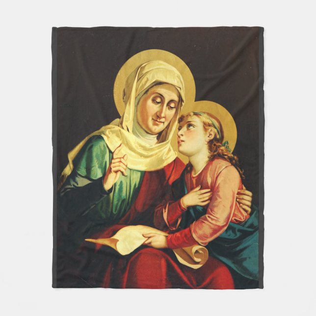 Couverture Polaire Saint Ann et Vierge Marie (Devant)