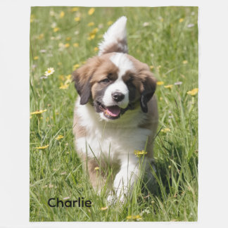 Couverture Polaire Saint Bernard, passionné de plaisir Personnalisé