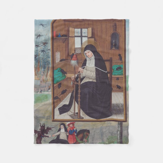 Couverture Polaire Saint Gertrude de Helfta par Simon Bening (Devant)