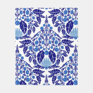 Couverture Polaire Saint-Jacques Vintage bleu Art nouveau