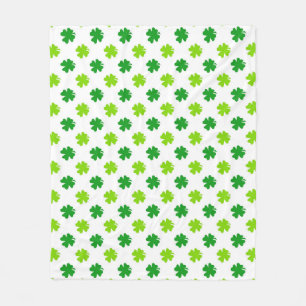 Couverture Polaire Saint Patrick's Day Clover Feuille Motif-54601