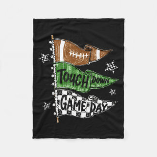 Couverture Polaire Saison de football Touch Down Jour de match