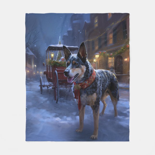 Couverture Polaire Saison de Noël des bovins australiens (Devant)