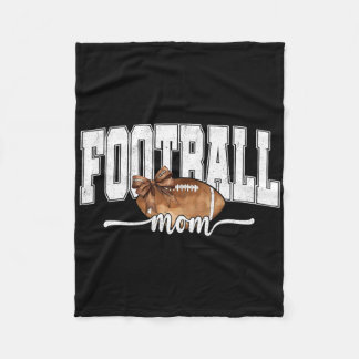 Couverture Polaire Saison Touchdown Foot américain Maman Jour de Matc