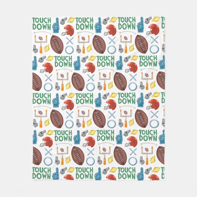 Couverture Polaire Saison XO Football Toucher Premier Tailgate Down (Devant)