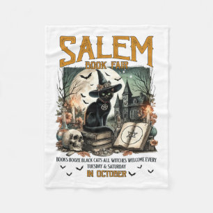 Couverture Polaire Salem Book Fair Funny Bookish Halloween Rea Éffray
