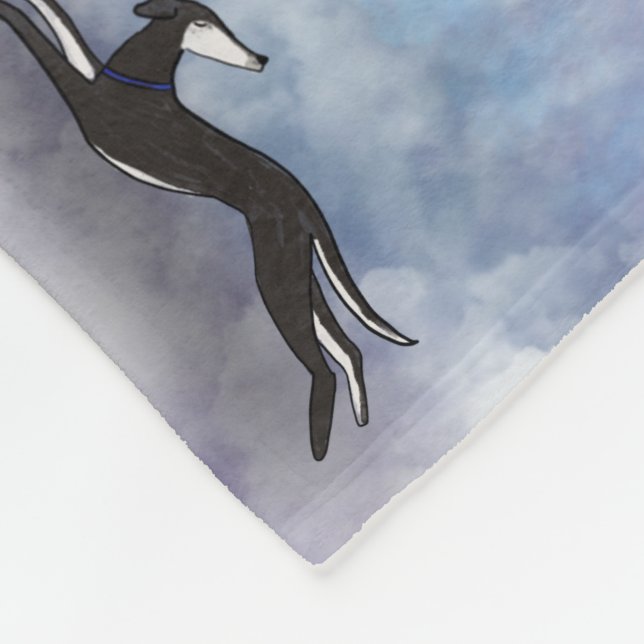 Couverture Polaire Saluki Greyhound (Coin)
