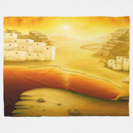 Couverture Polaire "Salut" - Moyen-Orient, Orient Sunset Peinture