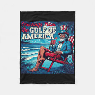 Couverture Polaire Salutation Trump De La Partie Gulf Beach Of Americ