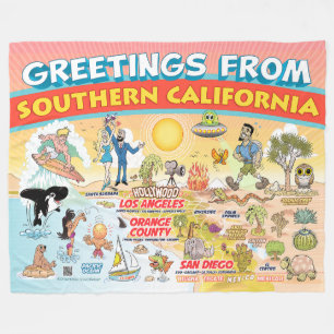 Couverture Polaire Salutations de SoCal Fleece Blanket