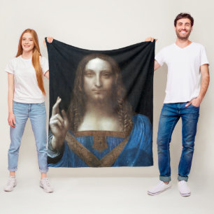 Couverture Polaire Salvator Mundi, Jésus-Christ, Léonard de Vinci