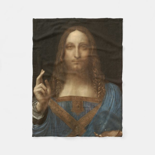 Couverture Polaire Salvator Mundi (Sauveur du Monde) (da Vinci) (Devant)