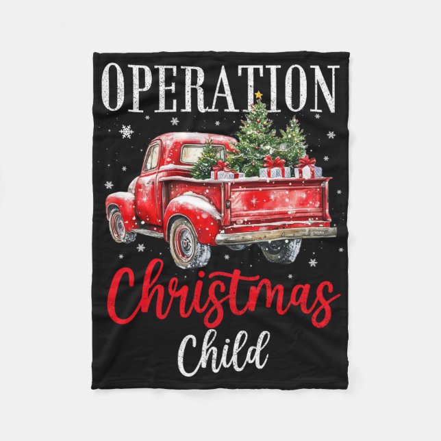 Couverture Polaire Samaritan's Purse Operation Christmas Child Funny  (Devant)