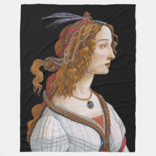 Couverture Polaire Sandro Botticelli - Portrait de Simonetta Vespucci