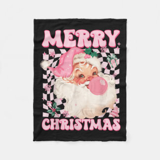 Couverture Polaire Santa Claus Nk Sungles Blowing Bubble Gum Christma