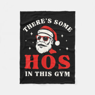 Couverture Polaire Santa There's Some Hos In This Gym