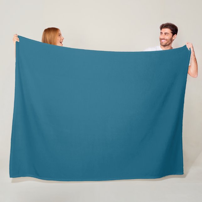 Couverture Polaire Saphir bleu (couleur solide) (En situation)