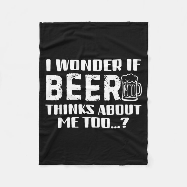 Couverture Polaire Sarcastic Drinking Funny Beer Day Drinking Beer Qu (Devant)