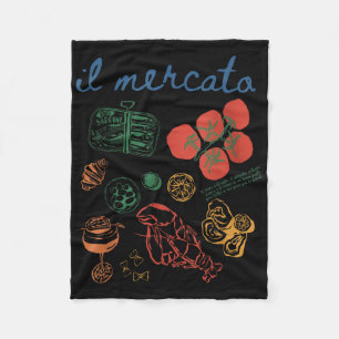 Couverture Polaire Sardines du marché italien Tinned Fish Coast Tomat