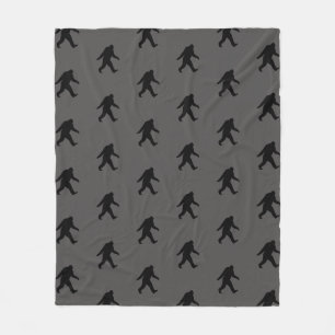 Couverture Polaire Sasquatch Motif des silhouettes de Bigfoot