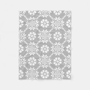 Couverture Polaire Saulite de Sun Auseklis gris traditionnel letton