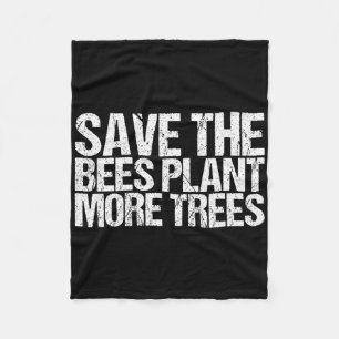 Couverture Polaire Sauvez le Plante des abeilles Plus d'arbres Jour d
