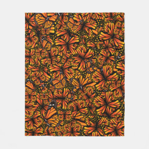 Couverture Polaire Sauvez les monarques papillon orange monarque noir