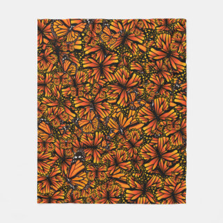 Couverture Polaire Sauvez les monarques papillon orange monarque noir