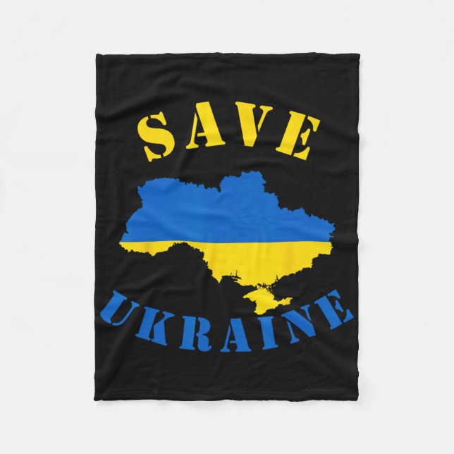 Couverture Polaire Save Ukraine Shirt A Ukranian T Shirt  (Devant)