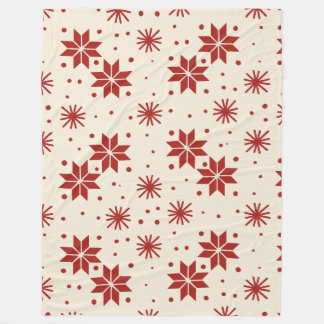 Couverture Polaire Scandi Starburst Snowflake