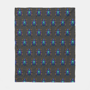 Couverture Polaire Scarab égyptien coloré