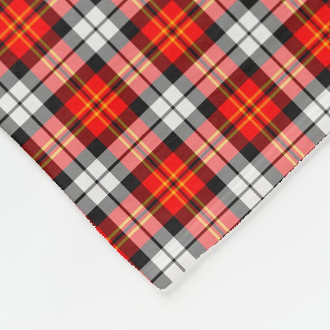 Couverture Polaire Scarlet Rouge, noir et blanc Plaid sportif (Coin)