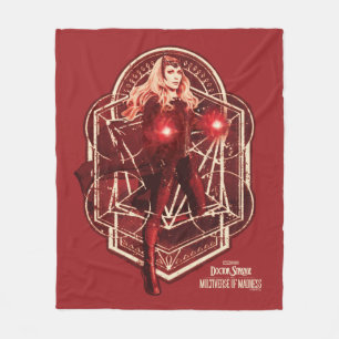 Couverture Polaire Scarlet Witch Mystic Art Nouveau Graphisme
