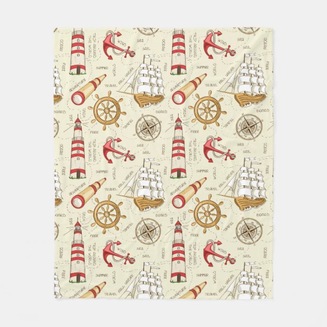 Couverture Polaire Scène d'océan (Devant)