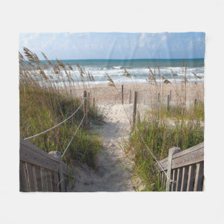 Couverture Polaire Scène paisible de plage