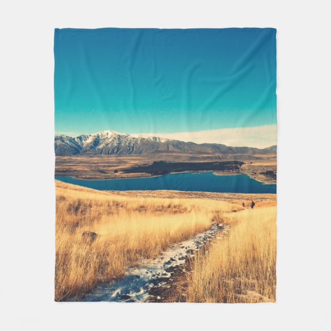 Couverture Polaire Scenic view in Mt. John summit view point,  Lake T (Devant)