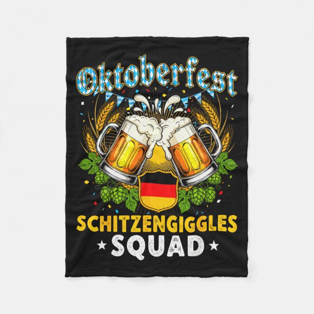 Couverture Polaire Schitzengiggles Squad Munich Beer Bavarian  (Devant)