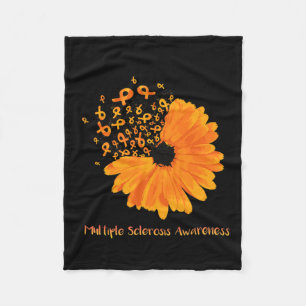 Couverture Polaire Sclérose Sensibilisation Fleur de ruban Ms Hope Fi