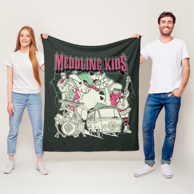 Couverture Polaire Scooby-Doo et le groupe Gang Meddling Kids Punk (En situation)
