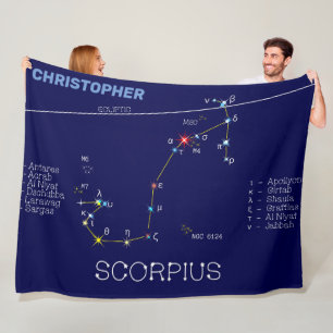 Couverture Polaire Scorpie Constellation Zodiaque