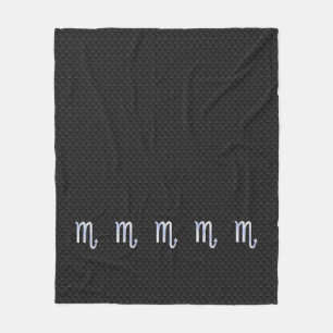 Couverture Polaire Scorpio Zodiac Chrome Comme sur Snake Skin Style
