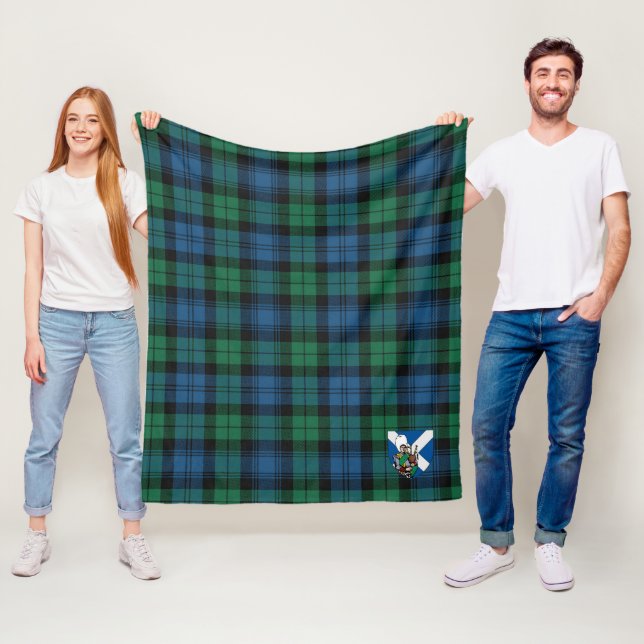 Couverture Polaire Scotch Blackwatch Plaid Tartan antique Tartan (En situation)